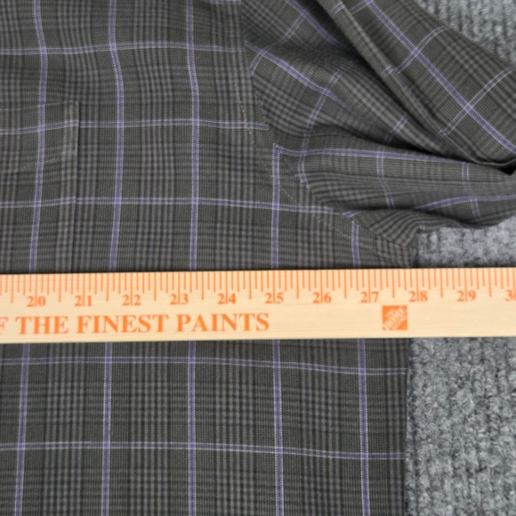 VANHEUSEN Mens Plaid Long Sleeve Casual Button Down Shirt Size XXL 18 18.5 - Picture 6 of 9